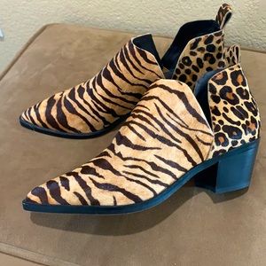 Dolce Vita calf hair ankle boots